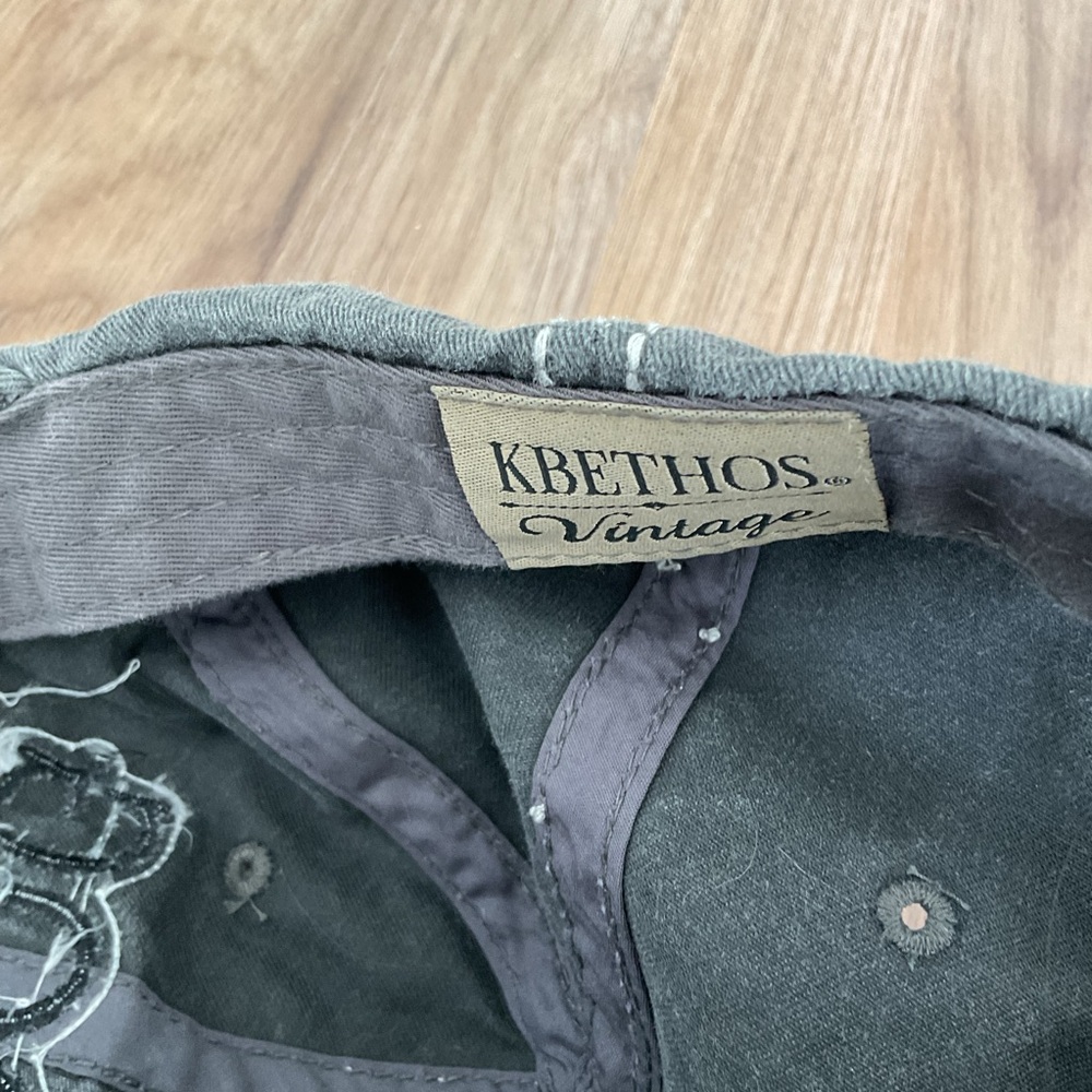 Dog Mom Vintage Distressed Cap - Black Gray - Picture 7 of 7